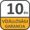 10 év vízállósági garancia