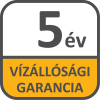 5 év vízállósági garancia