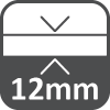 12 mm-es vastagság