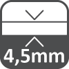 4,5 mm-es vastagság