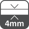 4 mm-es vastagság