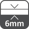 6 mm-es vastagság