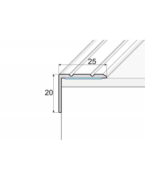 2.5x2 cm öntapadós műanyag élvédő famintás 100 cm  88655