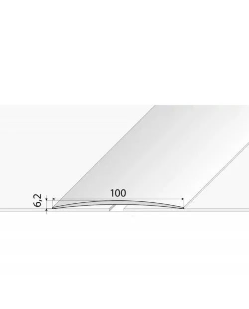 12 cm széles öntapadós burkolatváltó eloxált 100 cm A73 - Bronz