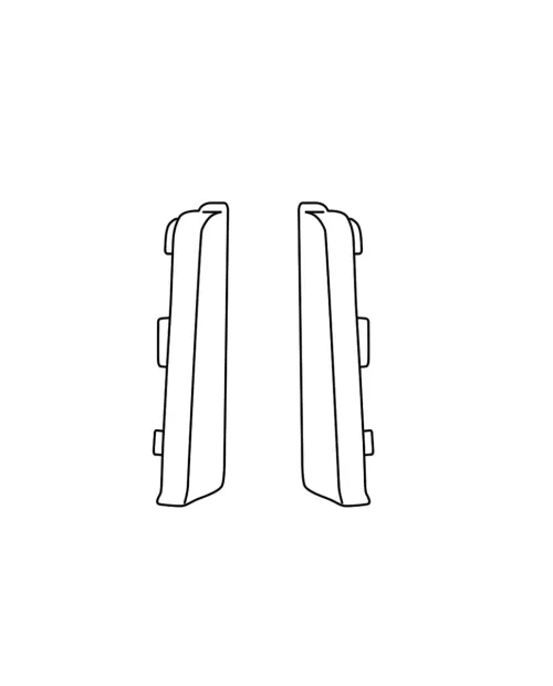 Arbiton Indo Kábelcsatornás szegélyléc záró idom Liverpool Oak