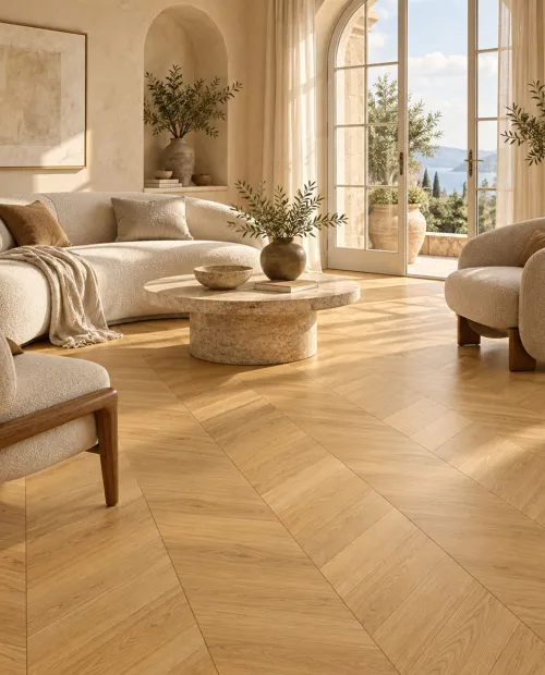 Swiss Krono laminált padló 10 mm Grand Selection Chevron 80691