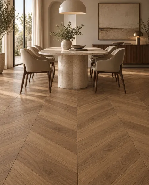 Swiss Krono laminált padló 10 mm Grand Selection Chevron 80711 