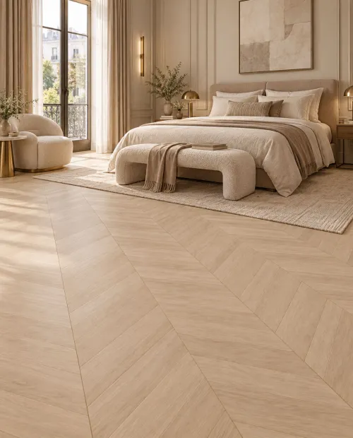 Swiss Krono laminált padló 10 mm Grand Selection Chevron 80721 