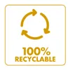 100%-ban újrahasznosítható