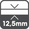 12.5 mm-es vastagság