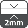 2 mm-es vastagság