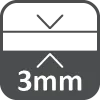 3 mm-es vastagság