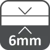 6 mm-es vastagság