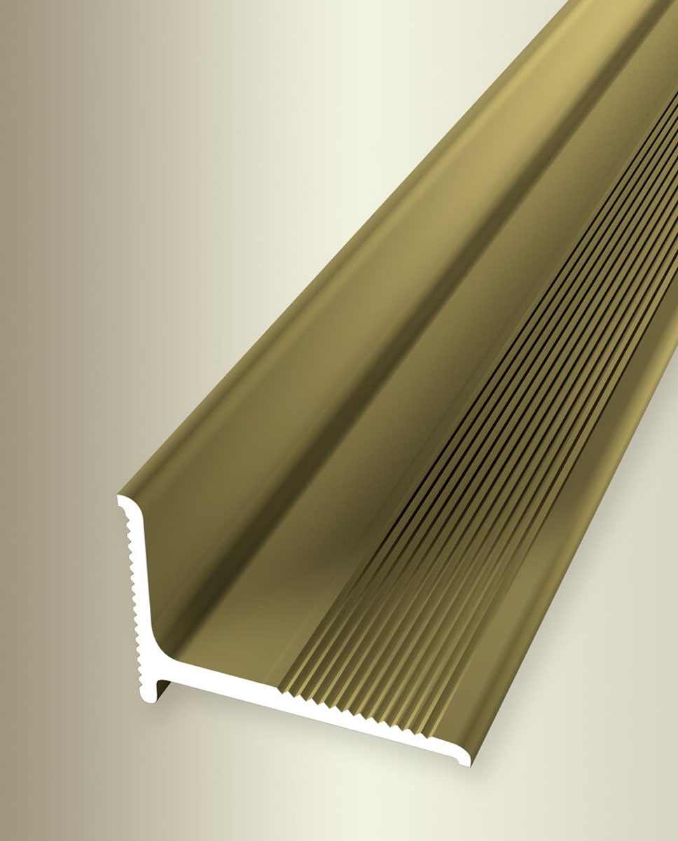 2x1.6 cm öntapadós burkolatzáró eloxált arany 270 cm  369