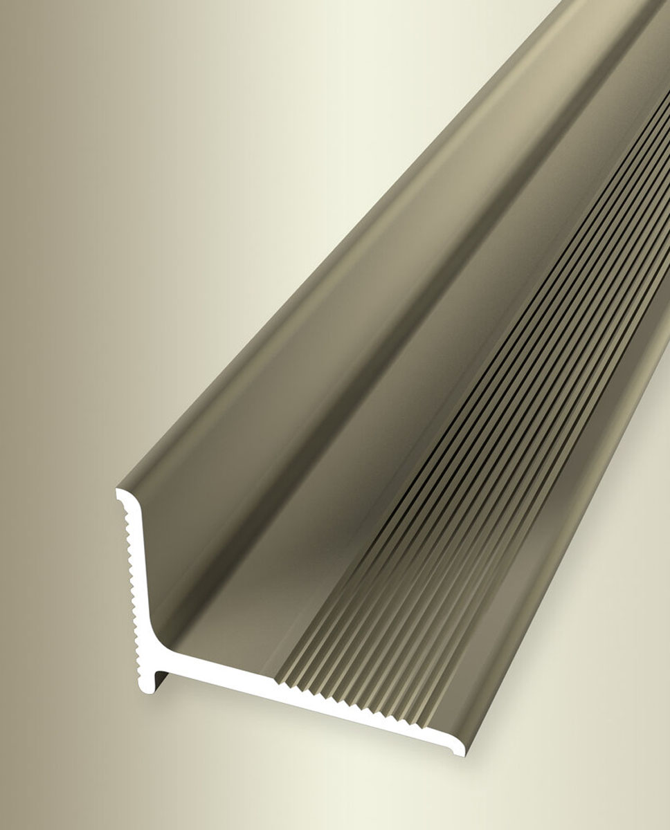 2x1.6 cm öntapadós burkolatzáró eloxált nemesacél 270 cm 369