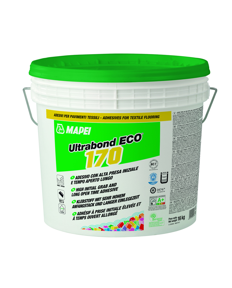 Mapei Vízbázisú padlószőnyeg és PVC padló ragasztó Ultrabond Eco 170 16kg