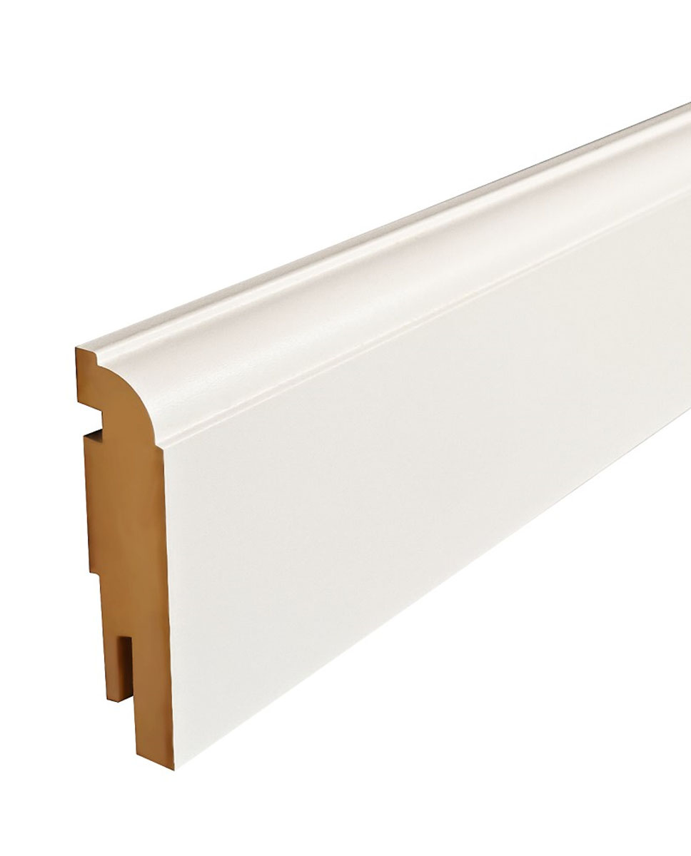 Megyerfa M77-es 75mm-es laminált Fehér szegélyléc 