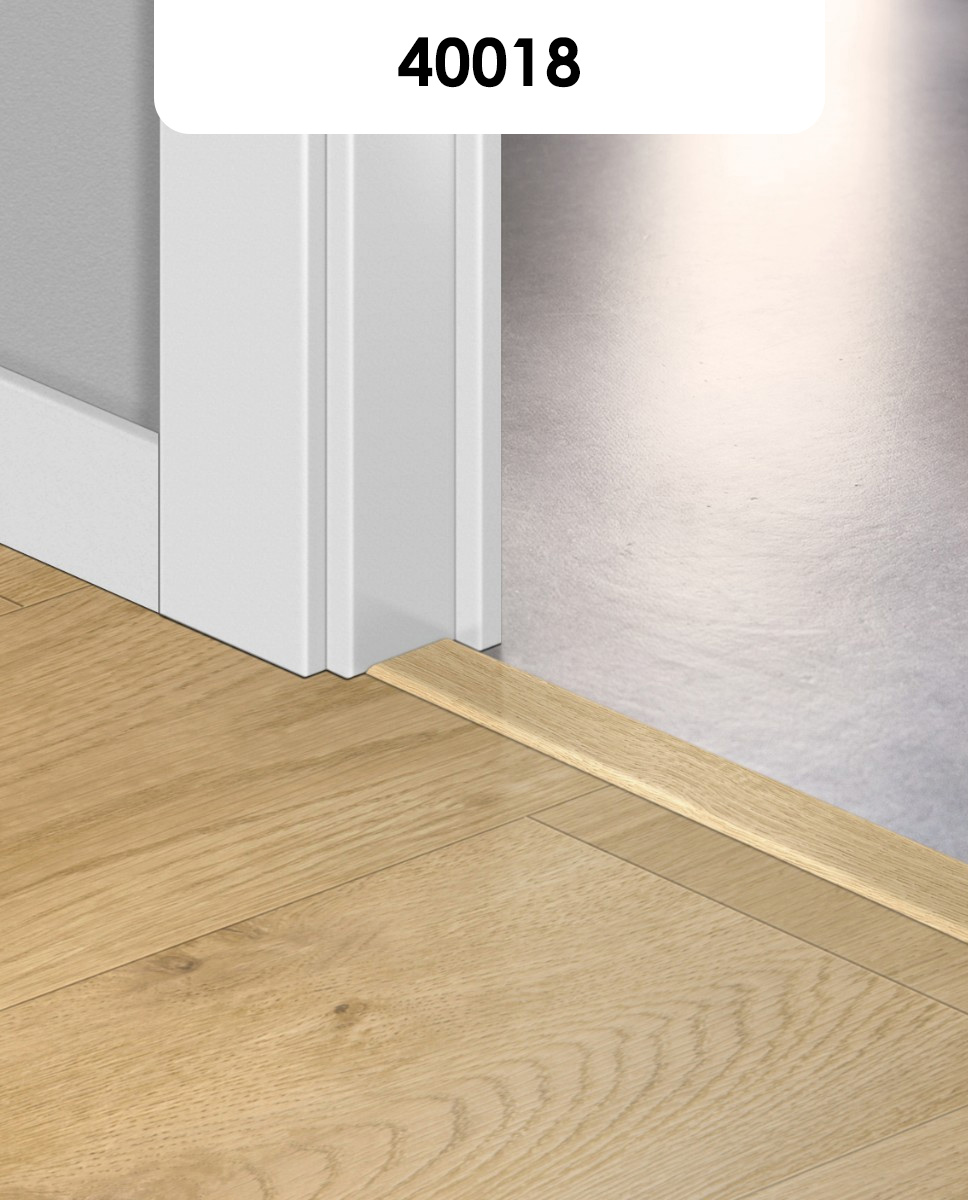 Quick Step Alpha Blos és Blos Base dekorazonos vinyl burkolatváltó sín 