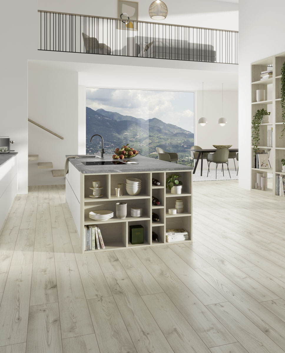 Swiss Krono Laminált padló Grand Selection Liberty Sync 80041 GrottinoWhite