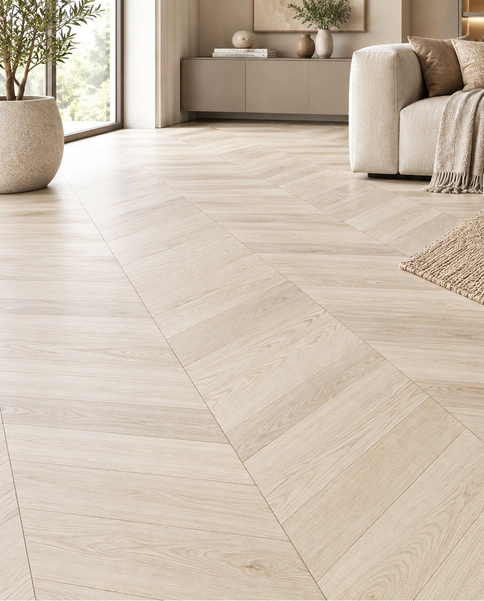 Swiss Krono laminált padló 10 mm Grand Selection Chevron 80701 