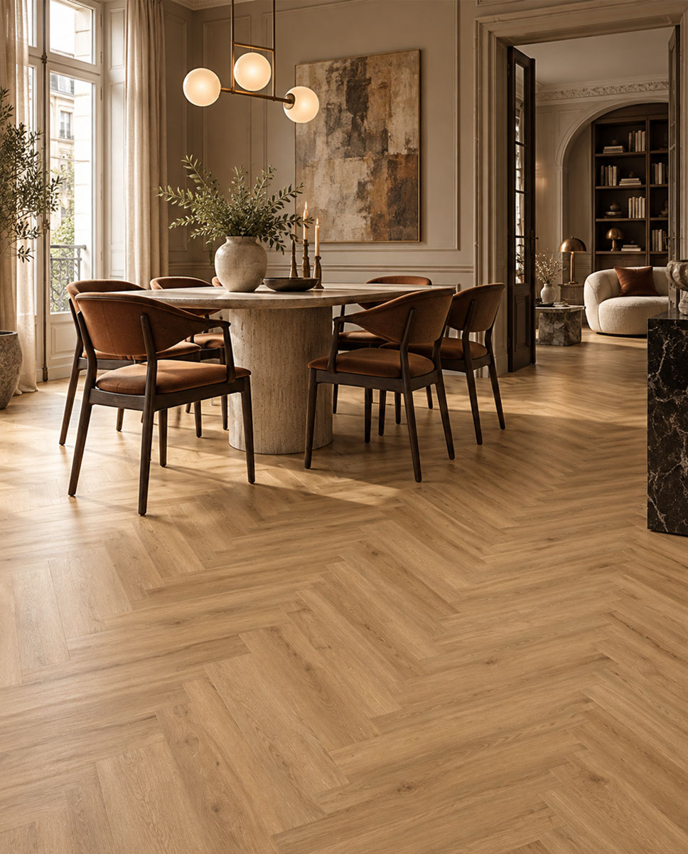 Swiss Krono laminált padló 14 mm Grand Selection Herringbone 80881