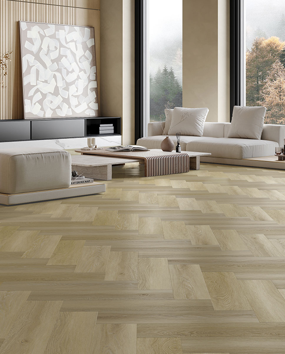 Arbiton SPC padló Amaron Herringbone CAS222 Johannes Oak